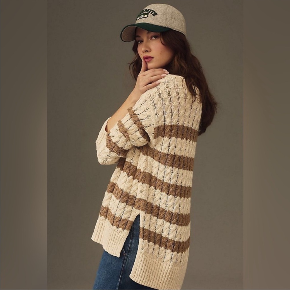PILCRO Longline Striped Sweater XL